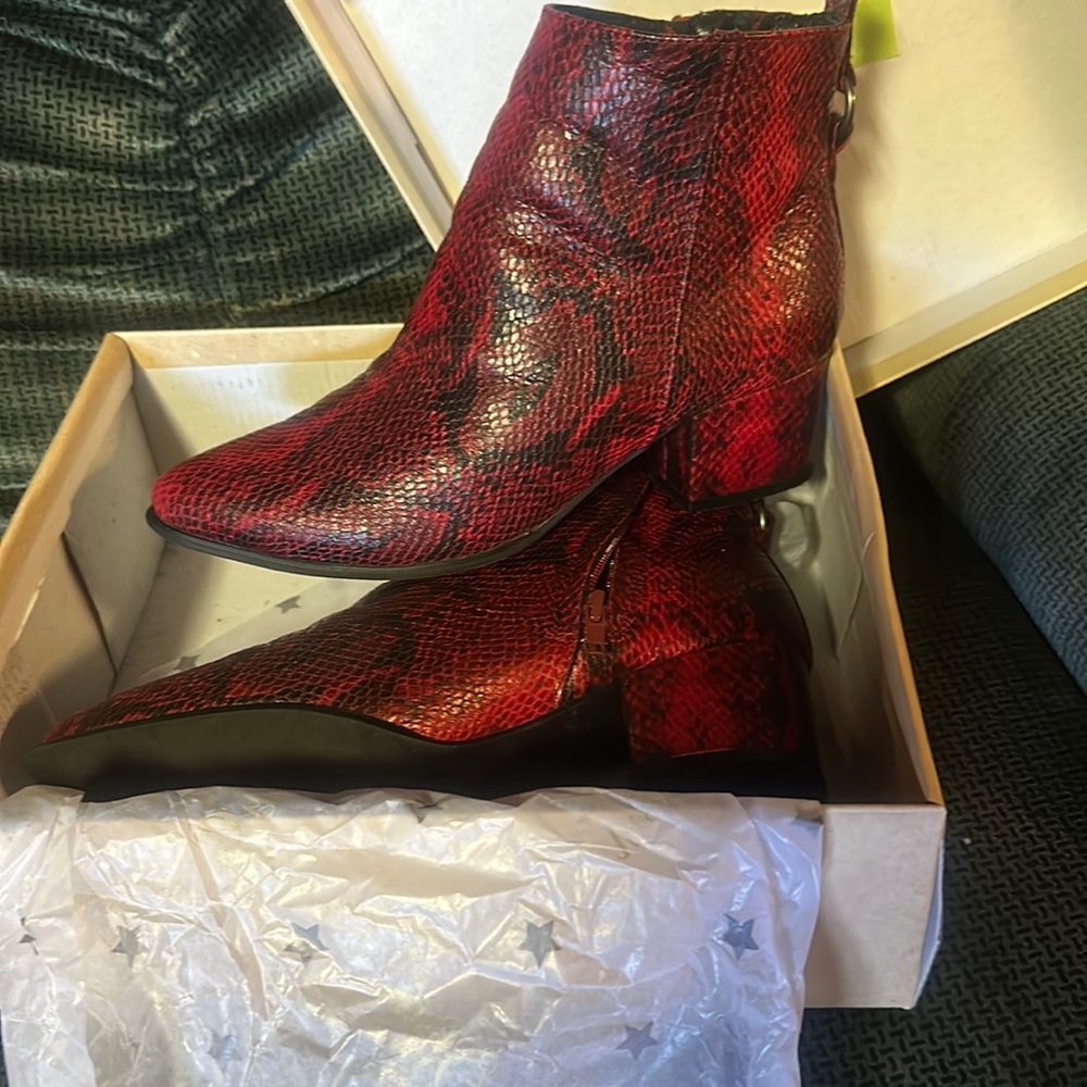 Women’s snakeskin boots